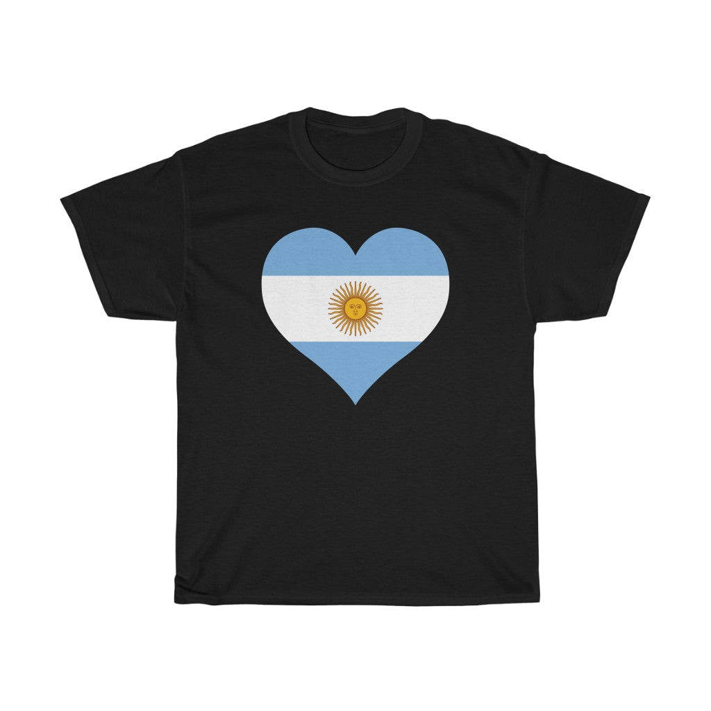 Argentina Heart Flag Standard Tee - Unisex