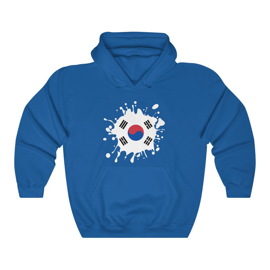 South Korea Splat Flag Hoodie Sweatshirt - Unisex