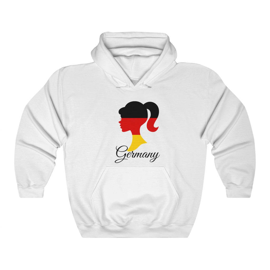 Germany Girl Flag Hoodie Sweatshirt 1 - Unisex
