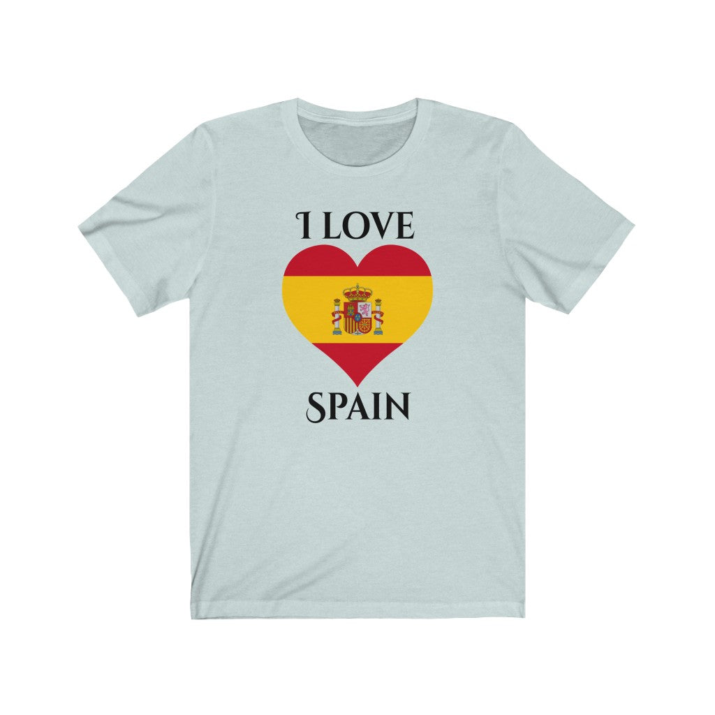 Spain Heart Flag Premium Tee 1 - Unisex