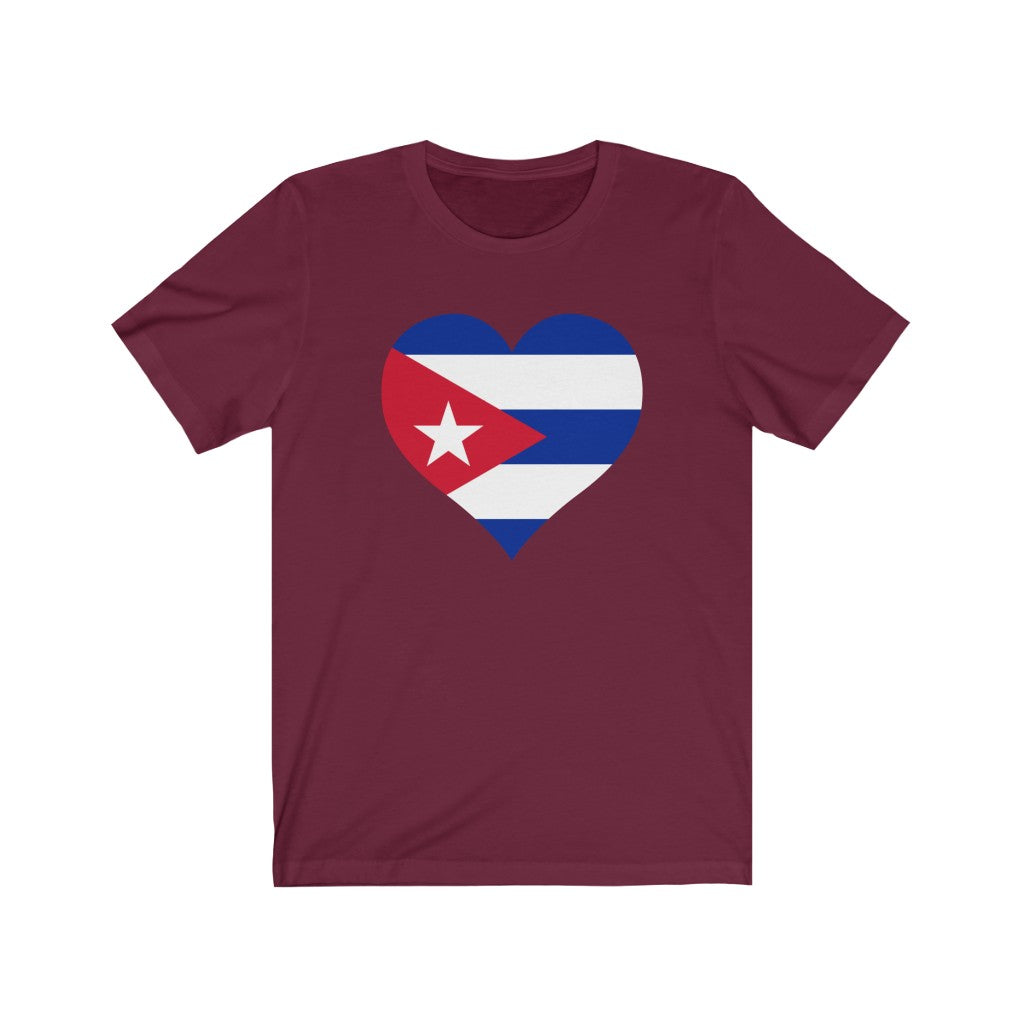 Cuba Heart Flag Premium Tee - Unisex