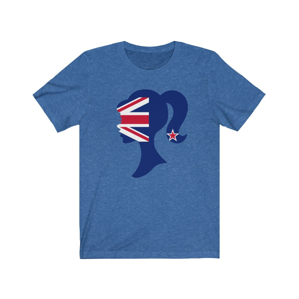 New Zealand Girl Flag Premium Tee - Unisex