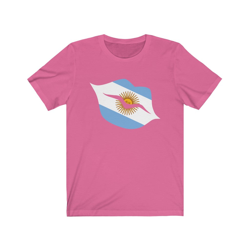 Argentina Lips Flag Premium Tee - Unisex