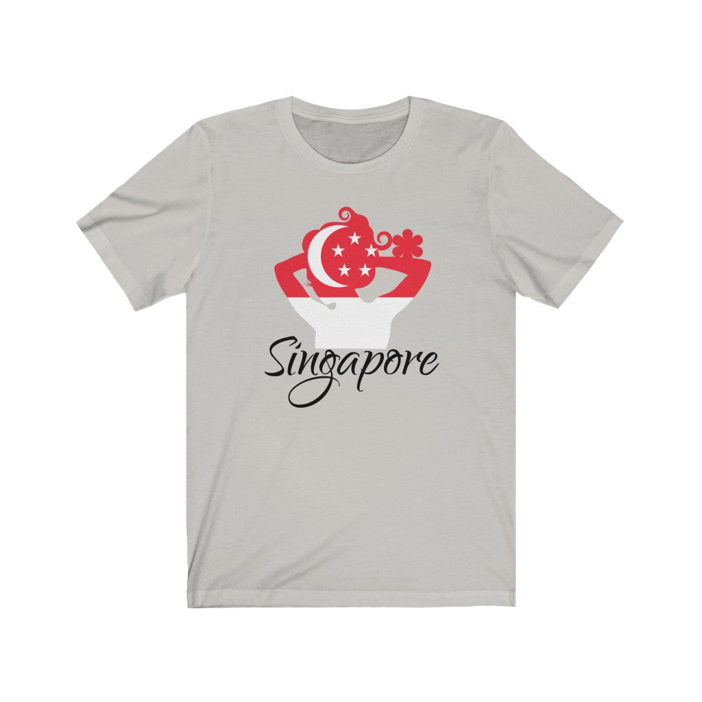 Singapore Lady Flag Premium Tee 1 - Unisex
