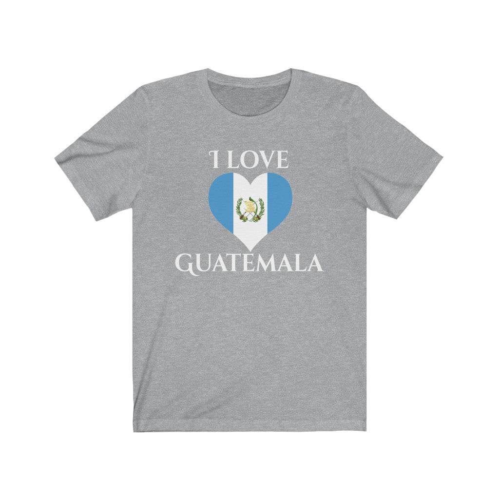 Guatemala Heart Flag Premium Tee 2 - Unisex
