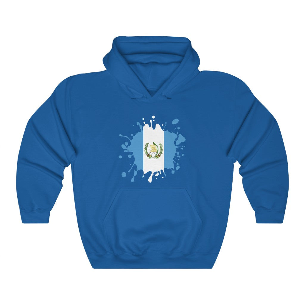 Guatemala Splat Flag Hoodie Sweatshirt - Unisex