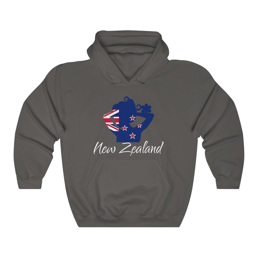 New Zealand Lady Flag Hoodie Sweatshirt 2 - Unisex