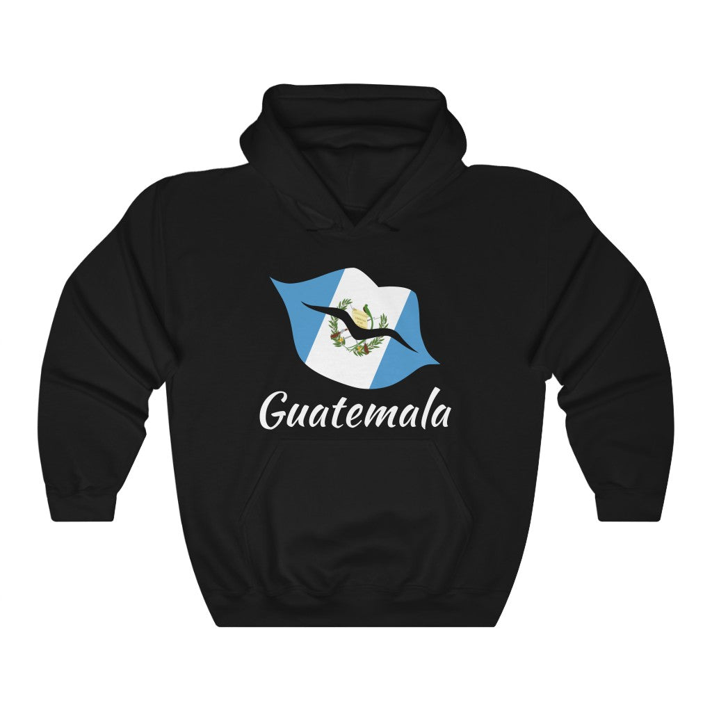 Guatemala Lips Flag Hoodie Sweatshirt 2 - Unisex