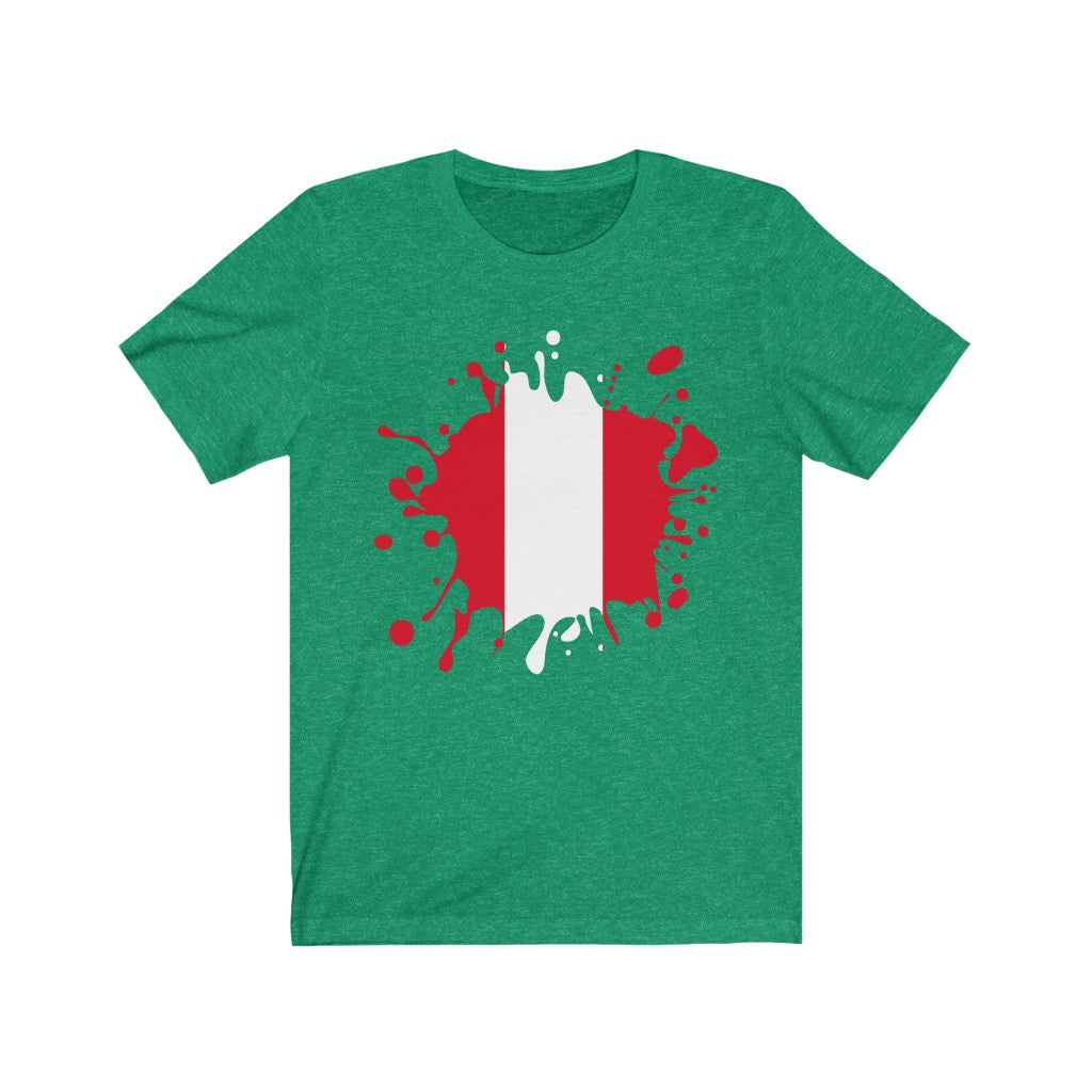 Peru Splat Flag Premium Tee - Unisex