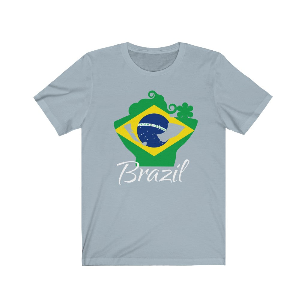 Brazil Lady Flag Premium Tee 2 - Unisex