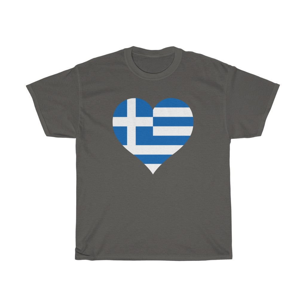 Greece Heart Flag Standard Tee - Unisex