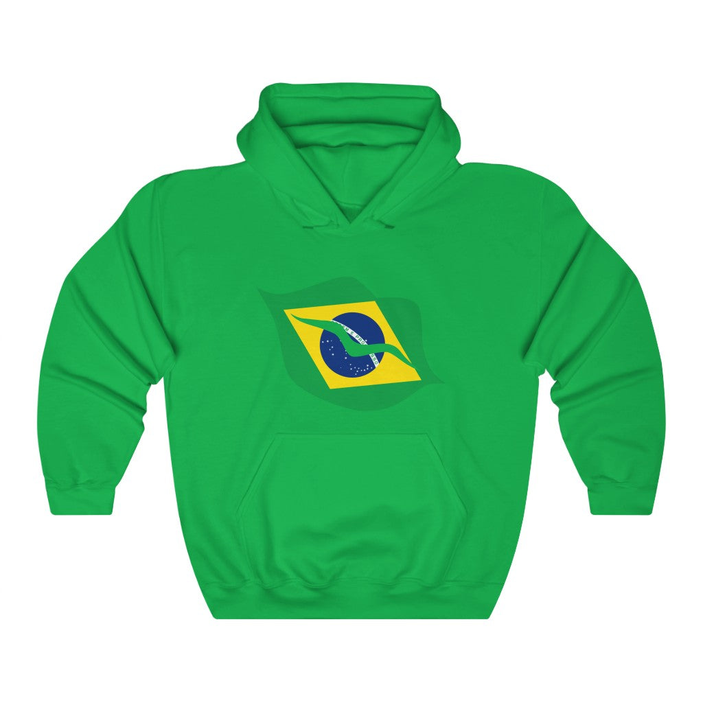 Brazil Lips Flag Hoodie Sweatshirt - Unisex