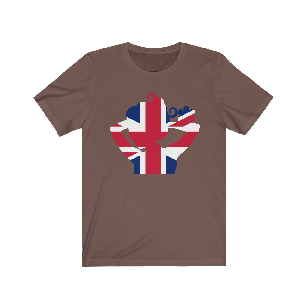United Kingdom Lady Flag Premium Tee - Unisex
