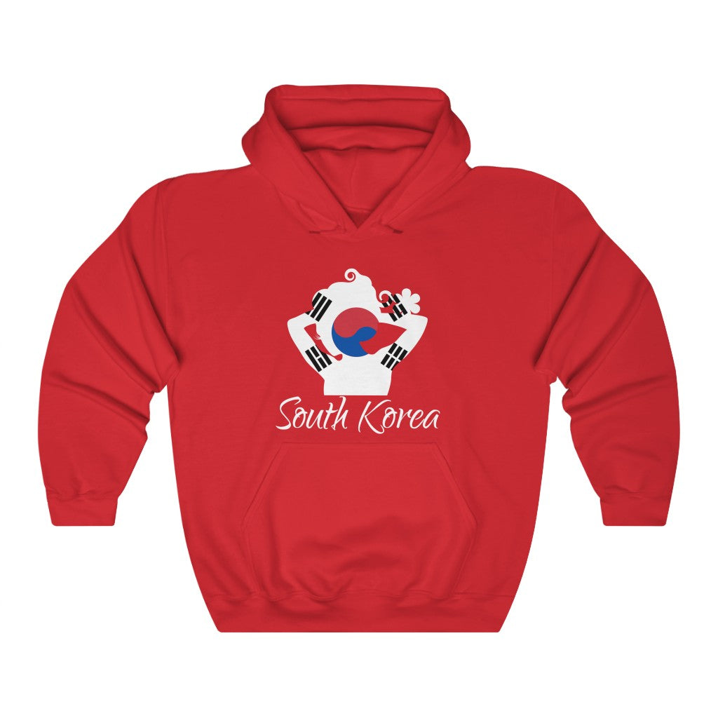 South Korea Lady Flag Hoodie Sweatshirt 2 - Unisex