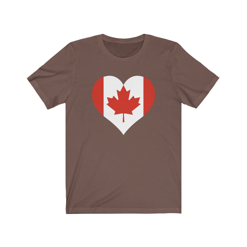 Canada Heart Flag Premium Tee - Unisex