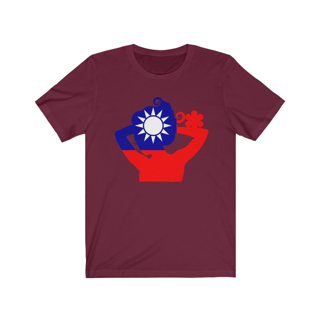 Republic of China - Taiwan Lady Flag Premium Tee - Unisex