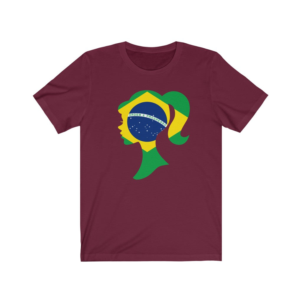 Brazil Girl Flag Premium Tee - Unisex