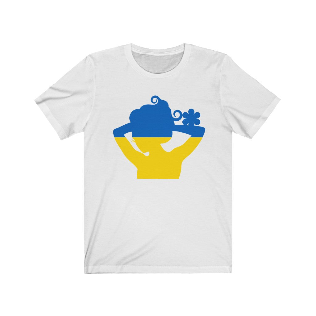 Ukraine Lady Flag Premium Tee - Unisex