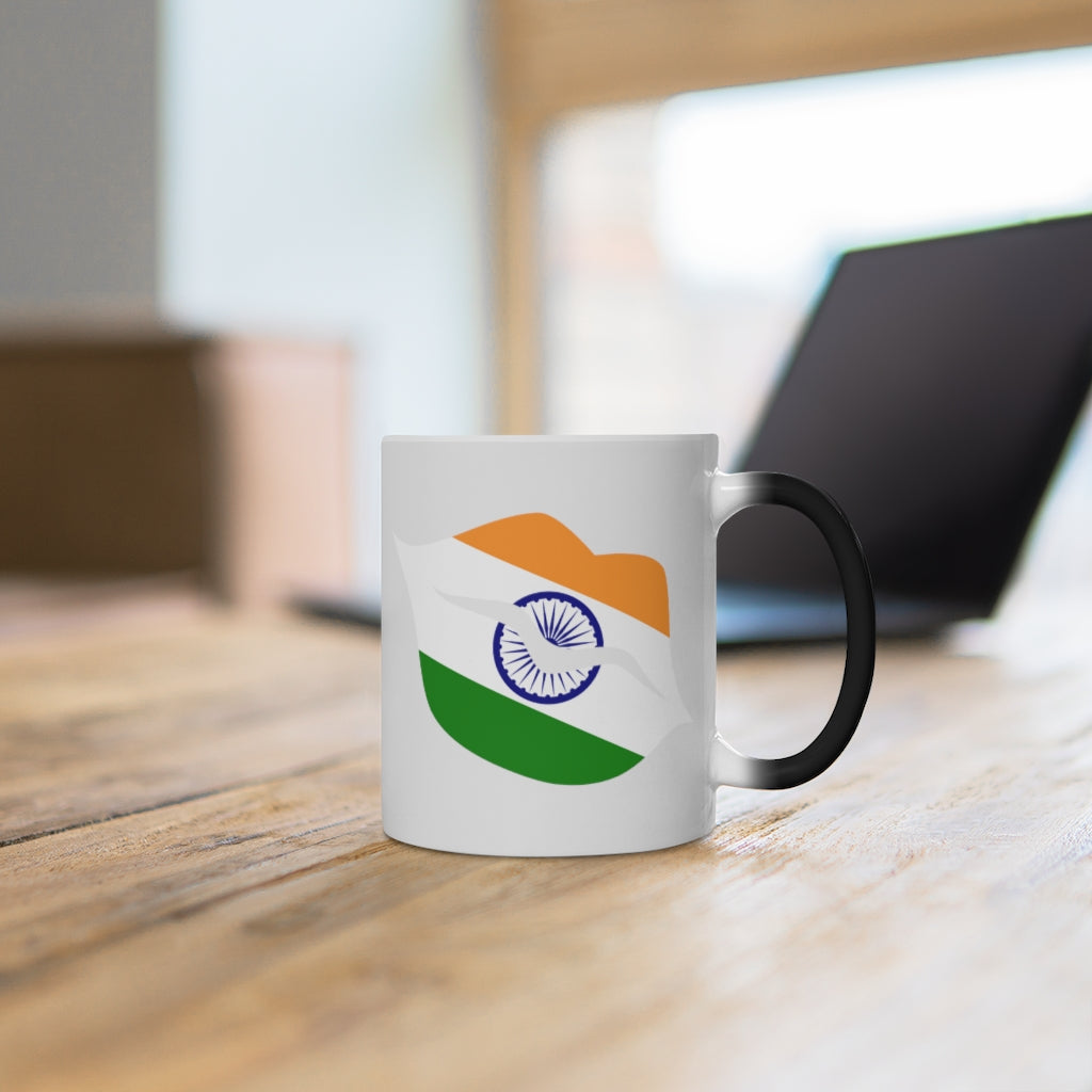 India Lips Color Changing Mug