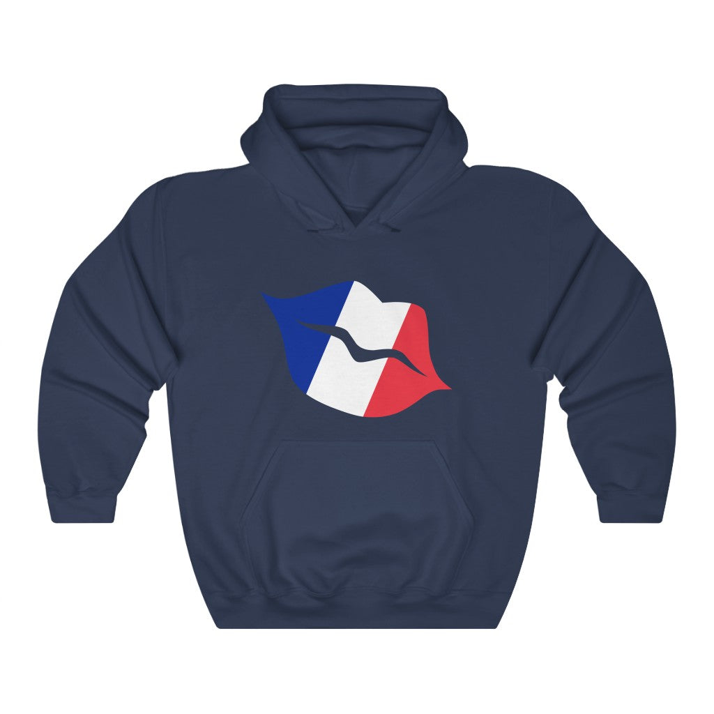 France Lips Flag Hoodie Sweatshirt - Unisex