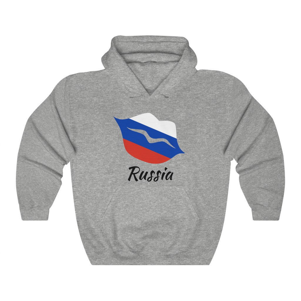 Russia Lips Flag Hoodie Sweatshirt 1 - Unisex