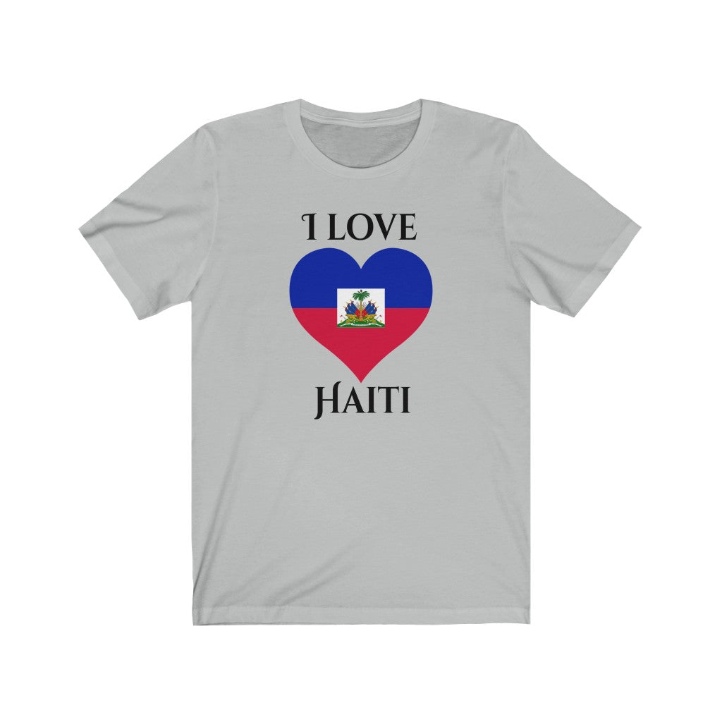 Haiti Heart Flag Premium Tee 1 - Unisex