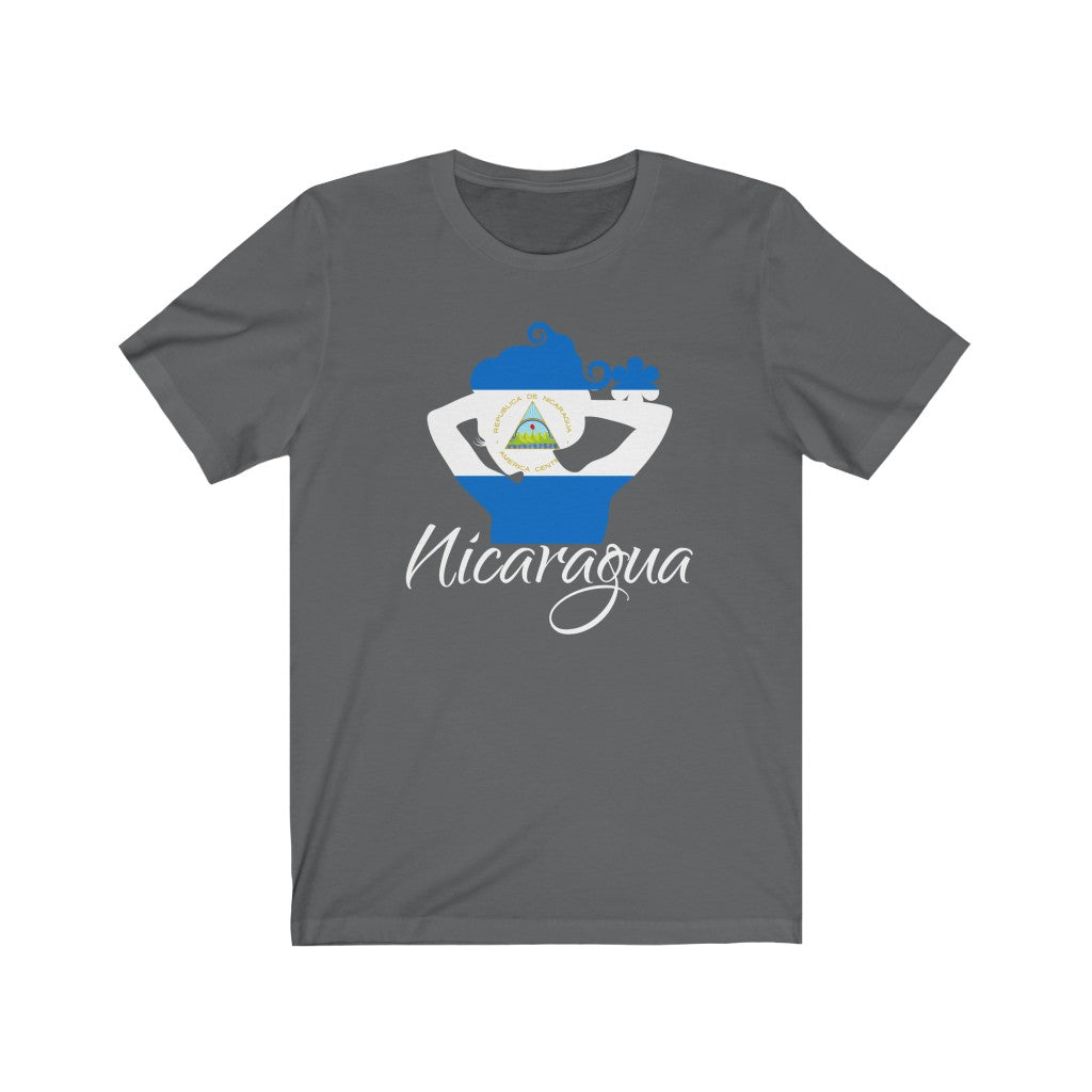 Nicaragua Lady Flag Premium Tee 2 - Unisex