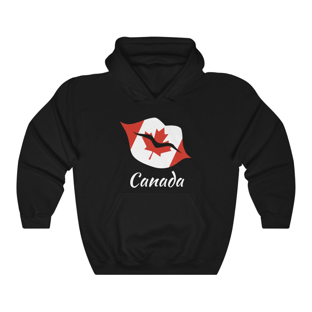 Canada Lips Flag Hoodie Sweatshirt 2 - Unisex