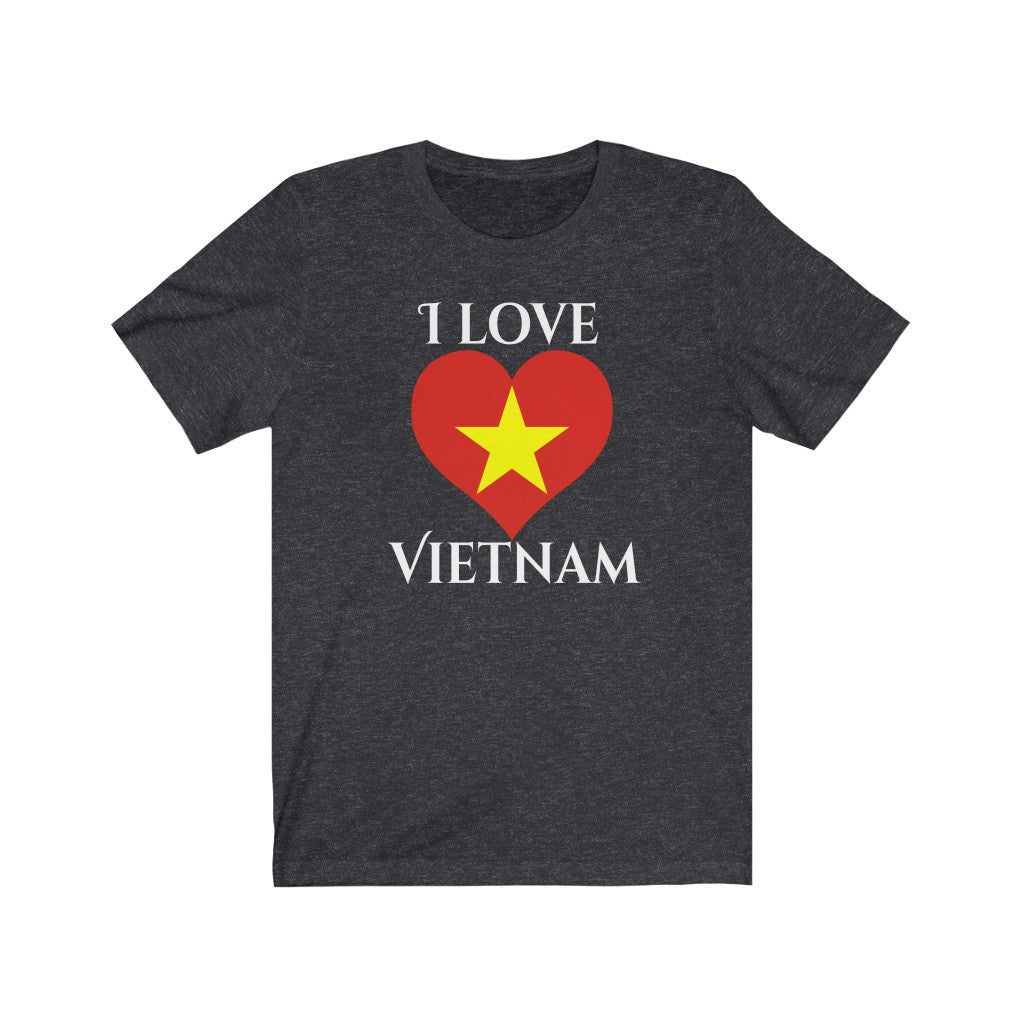 Vietnam Heart Flag Premium Tee 2 - Unisex