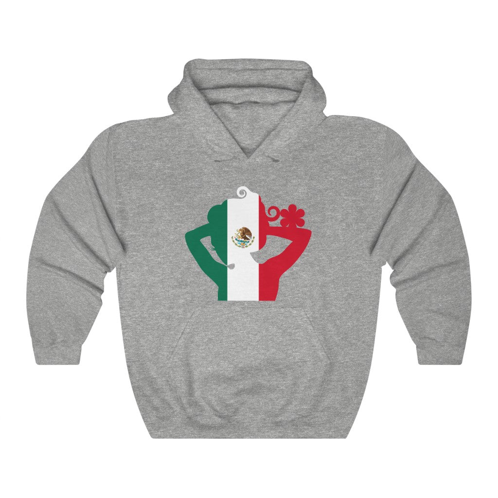 Mexico Lady Flag Hoodie Sweatshirt - Unisex