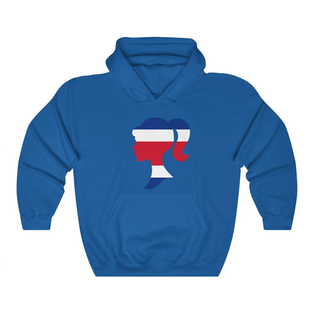 Costa Rica Girl Flag Hoodie Sweatshirt - Unisex