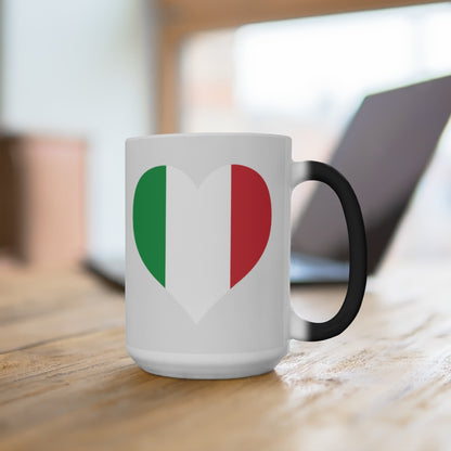 Italy Heart Color Changing Mug