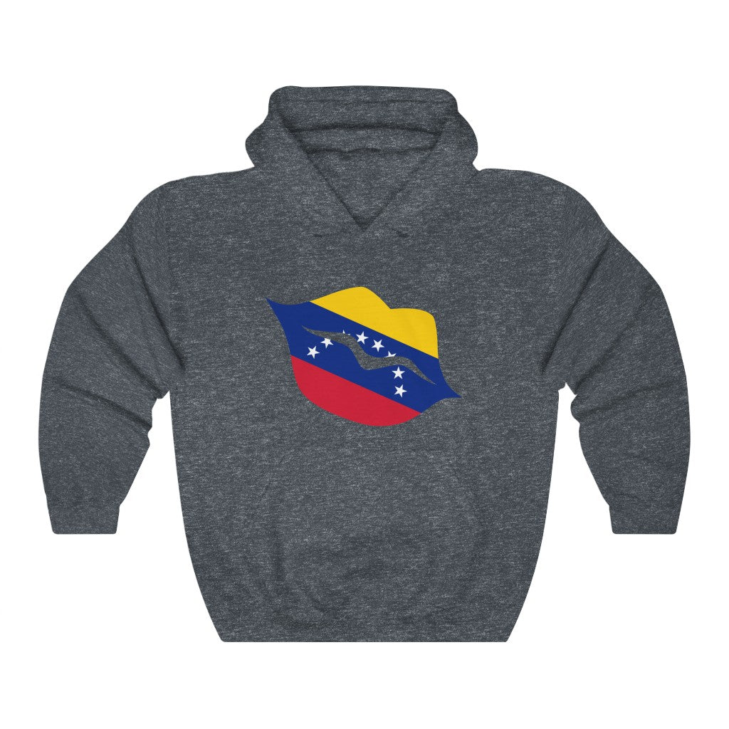 Venezuela Lips Flag Hoodie Sweatshirt - Unisex
