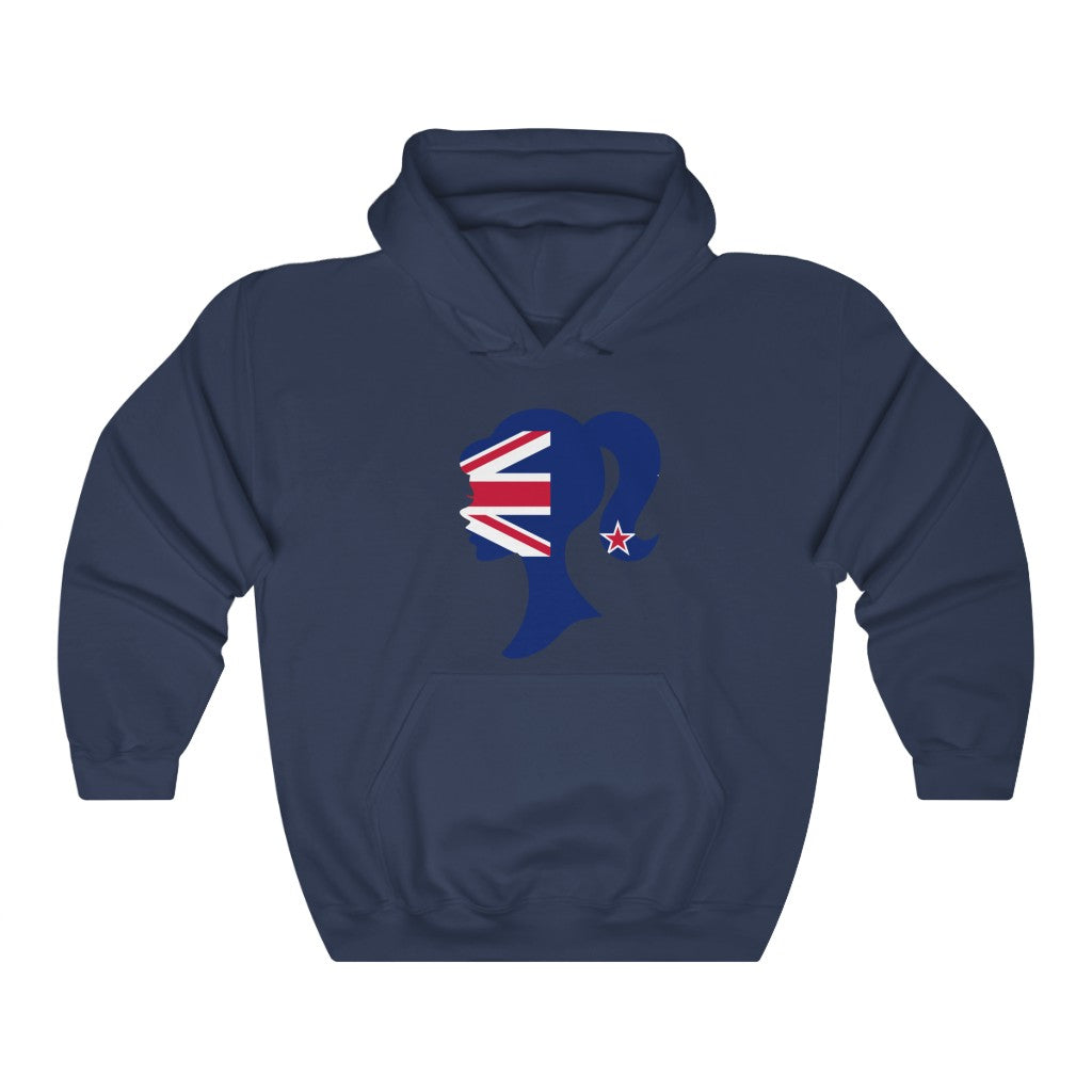 New Zealand Girl Flag Hoodie Sweatshirt - Unisex