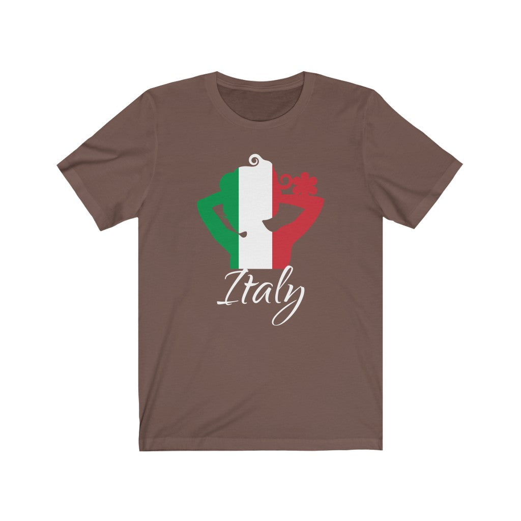 Italy Lady Flag Premium Tee 2 - Unisex