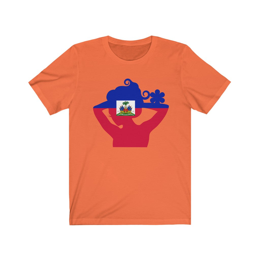 Haiti Lady Flag Premium Tee - Unisex