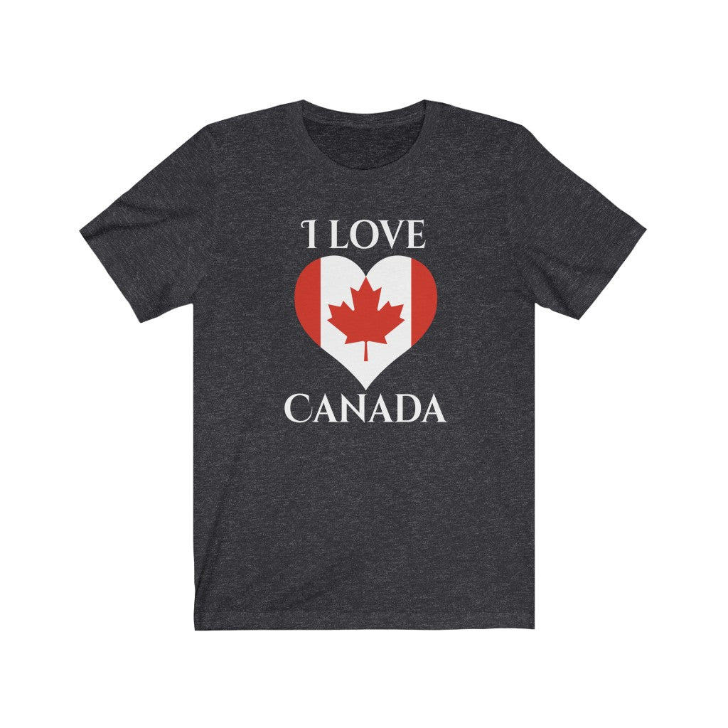 Canada Heart Flag Premium Tee 2 - Unisex