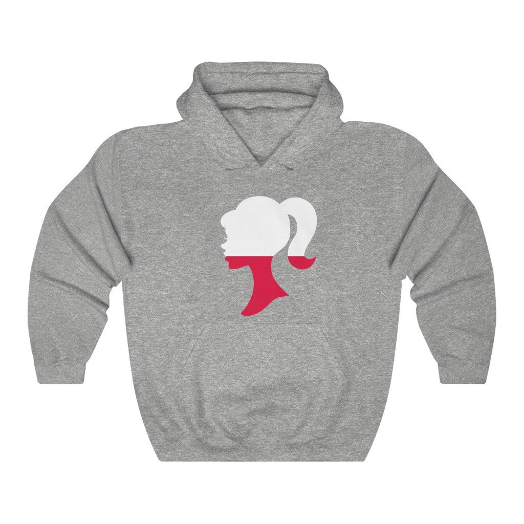 Poland Girl Flag Hoodie Sweatshirt - Unisex
