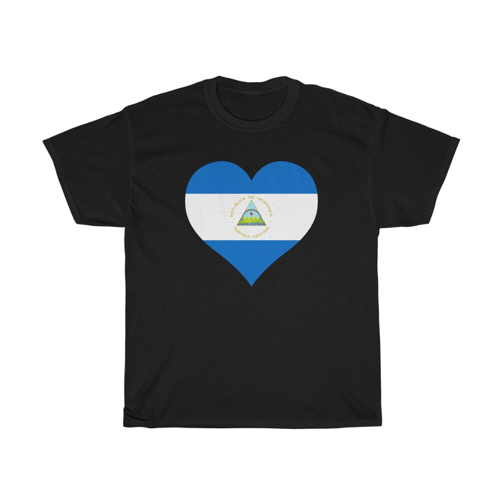 Nicaragua Heart Flag Standard Tee - Unisex