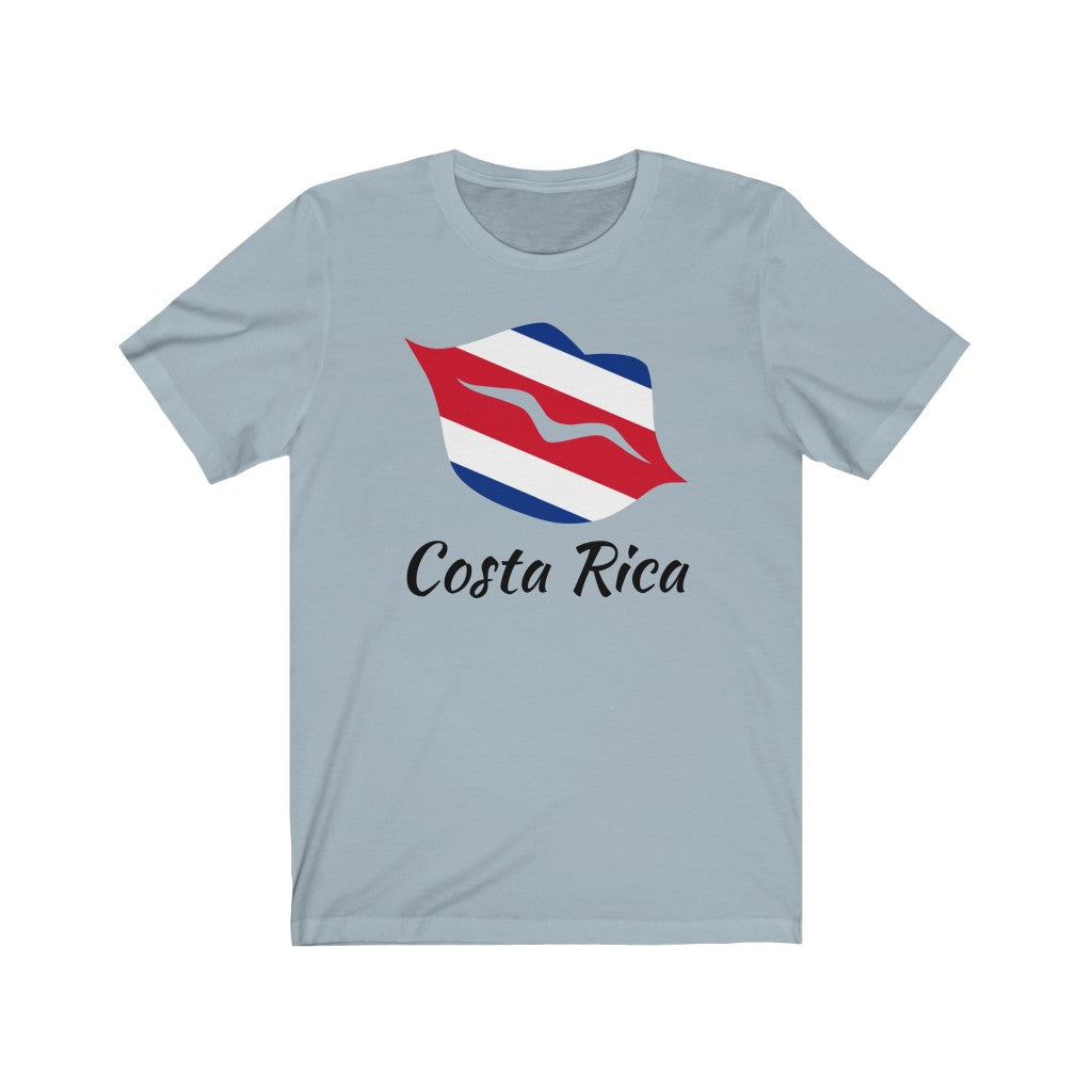 Costa Rica Lips Flag Premium Tee 1 - Unisex