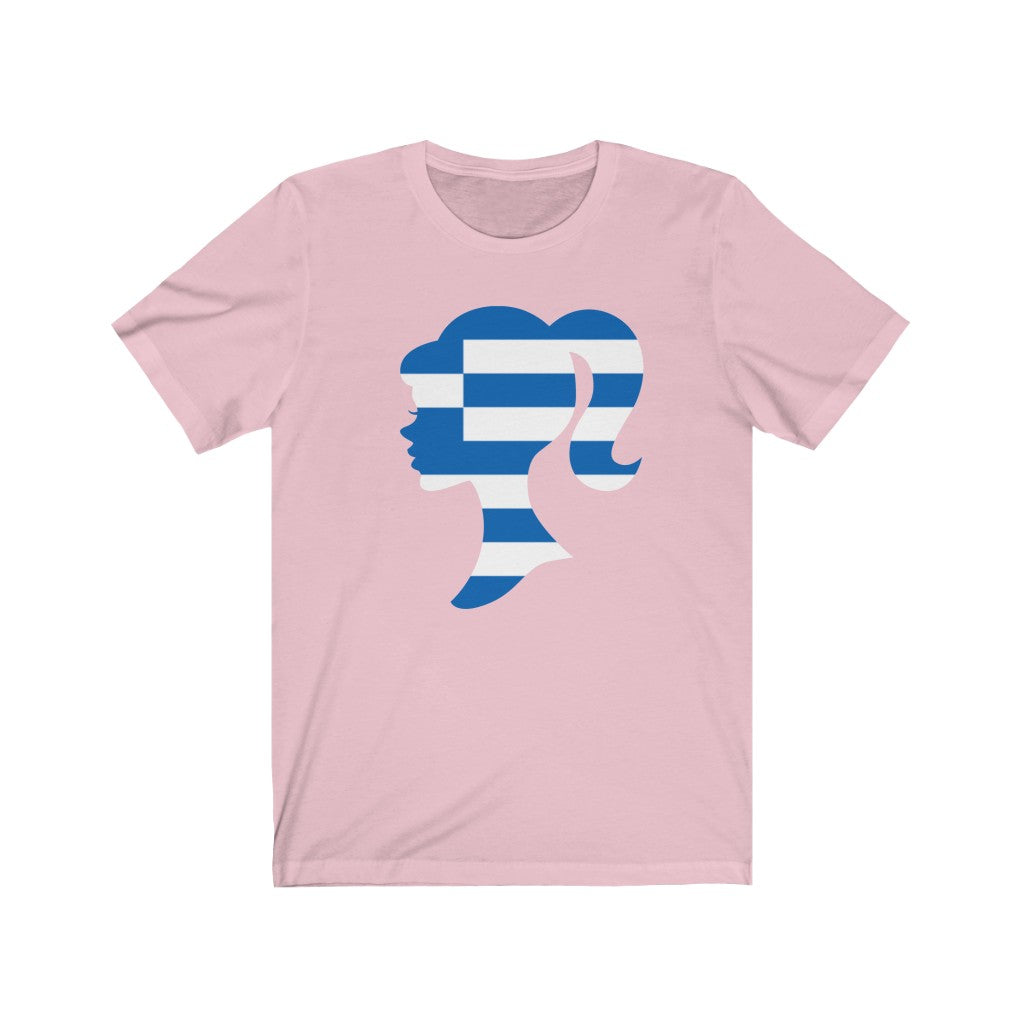 Greece Girl Flag Premium Tee - Unisex