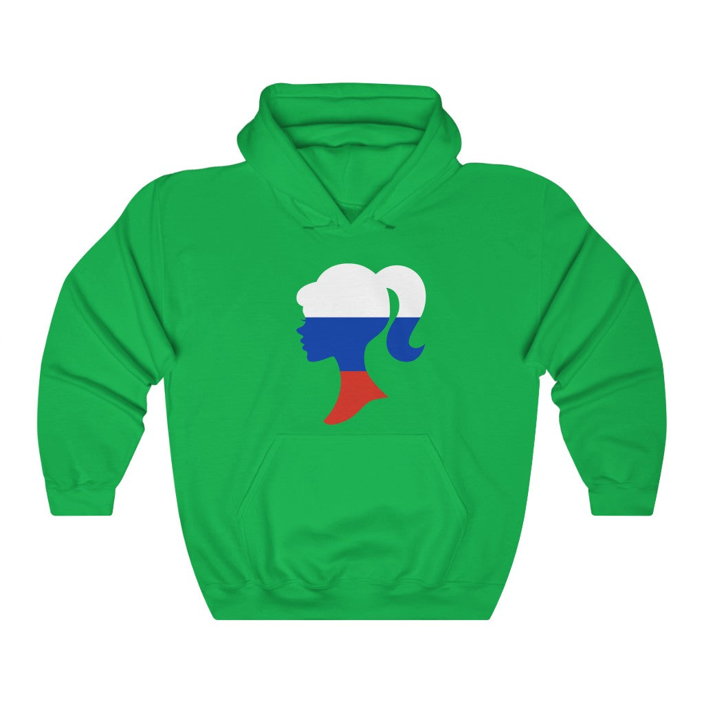 Russia Girl Flag Hoodie Sweatshirt - Unisex