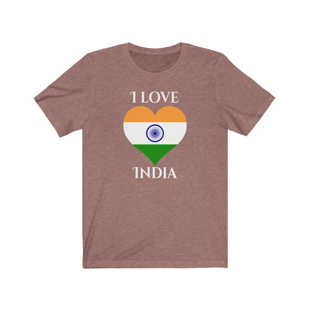 India Heart Flag Premium Tee 2 - Unisex