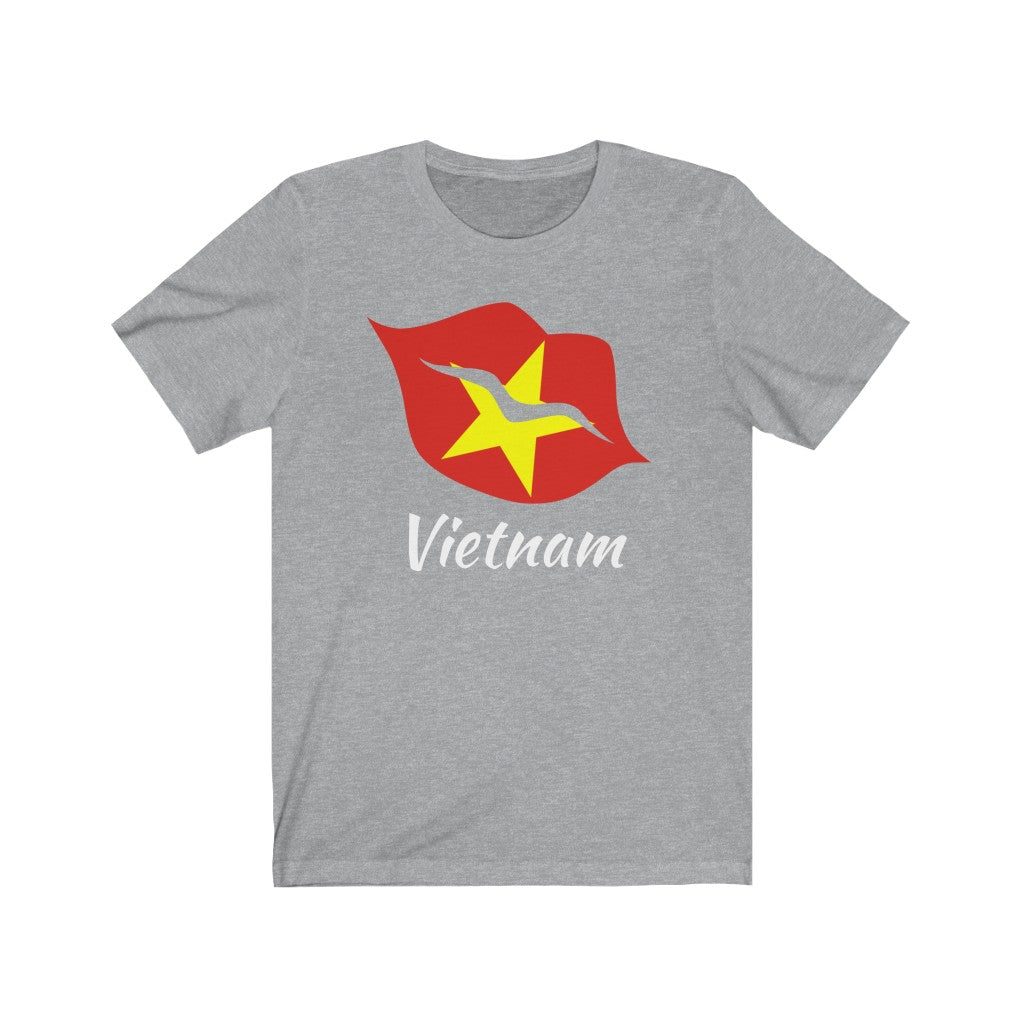 Vietnam Lips Flag Premium Tee 2 - Unisex