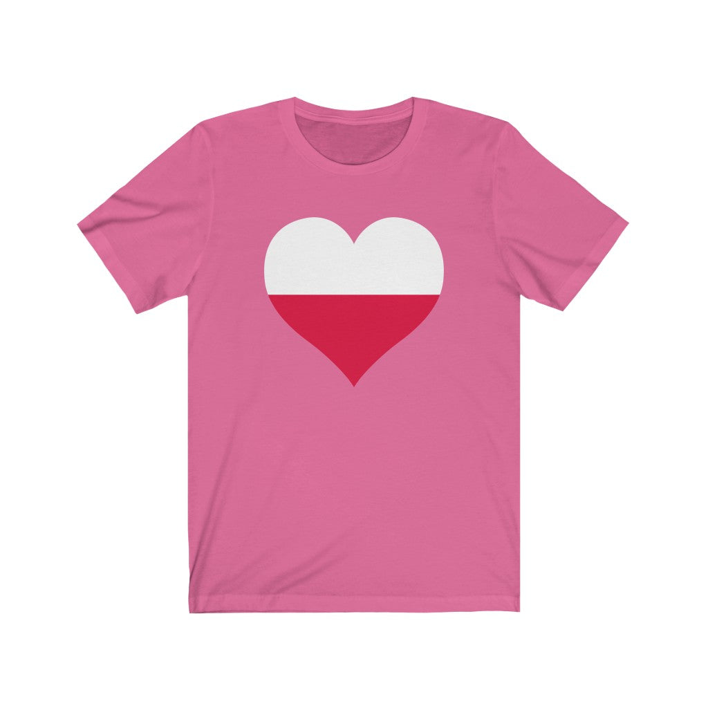 Poland Heart Flag Premium Tee - Unisex