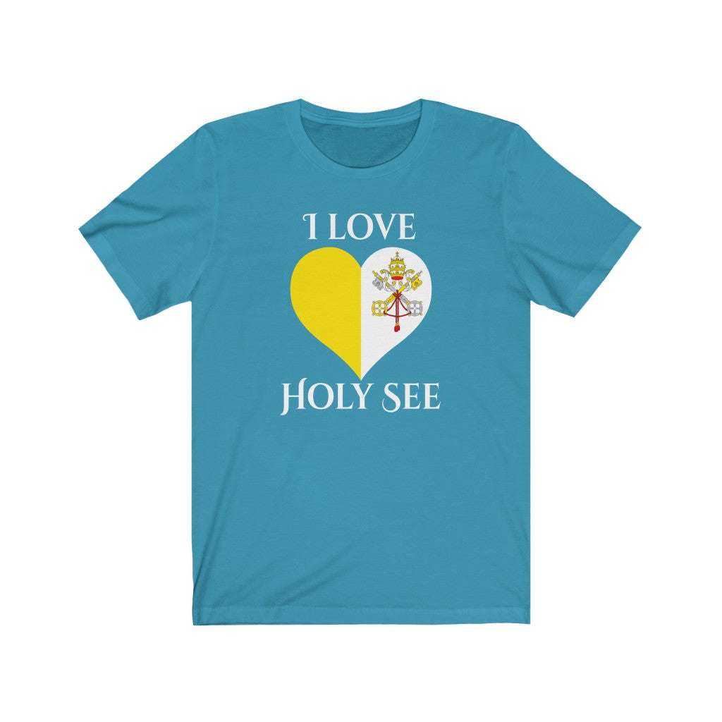 Holy See Heart Flag Premium Tee 2 - Unisex