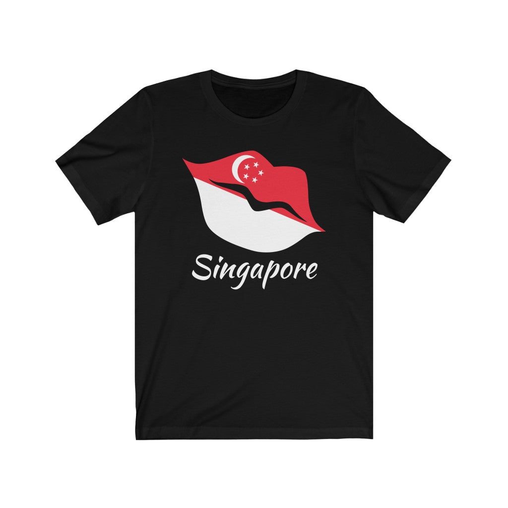 Singapore Lips Flag Premium Tee 2 - Unisex