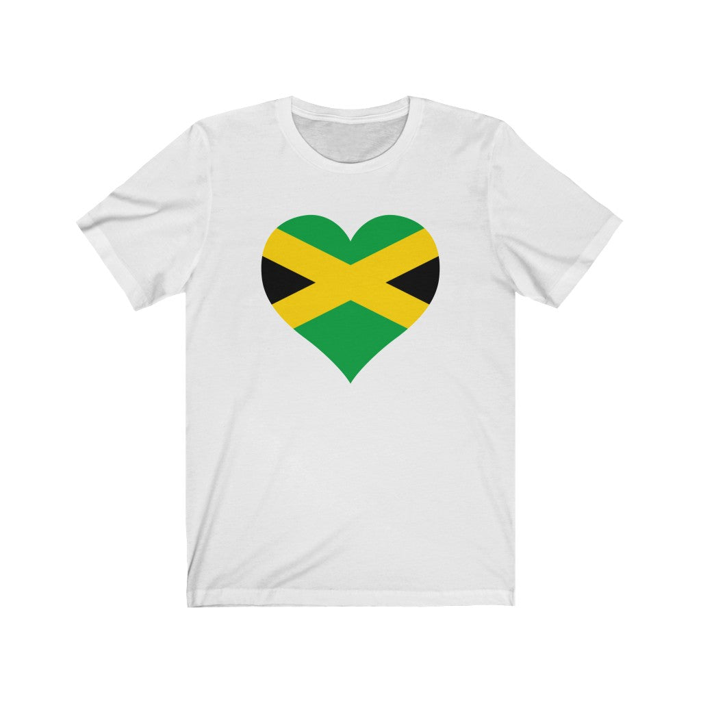 Jamaica  Heart Flag Premium Tee - Unisex