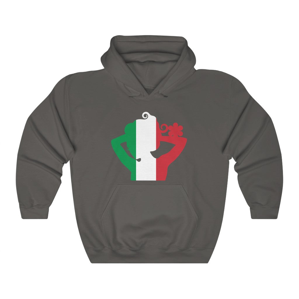 Italy Lady Flag Hoodie Sweatshirt - Unisex