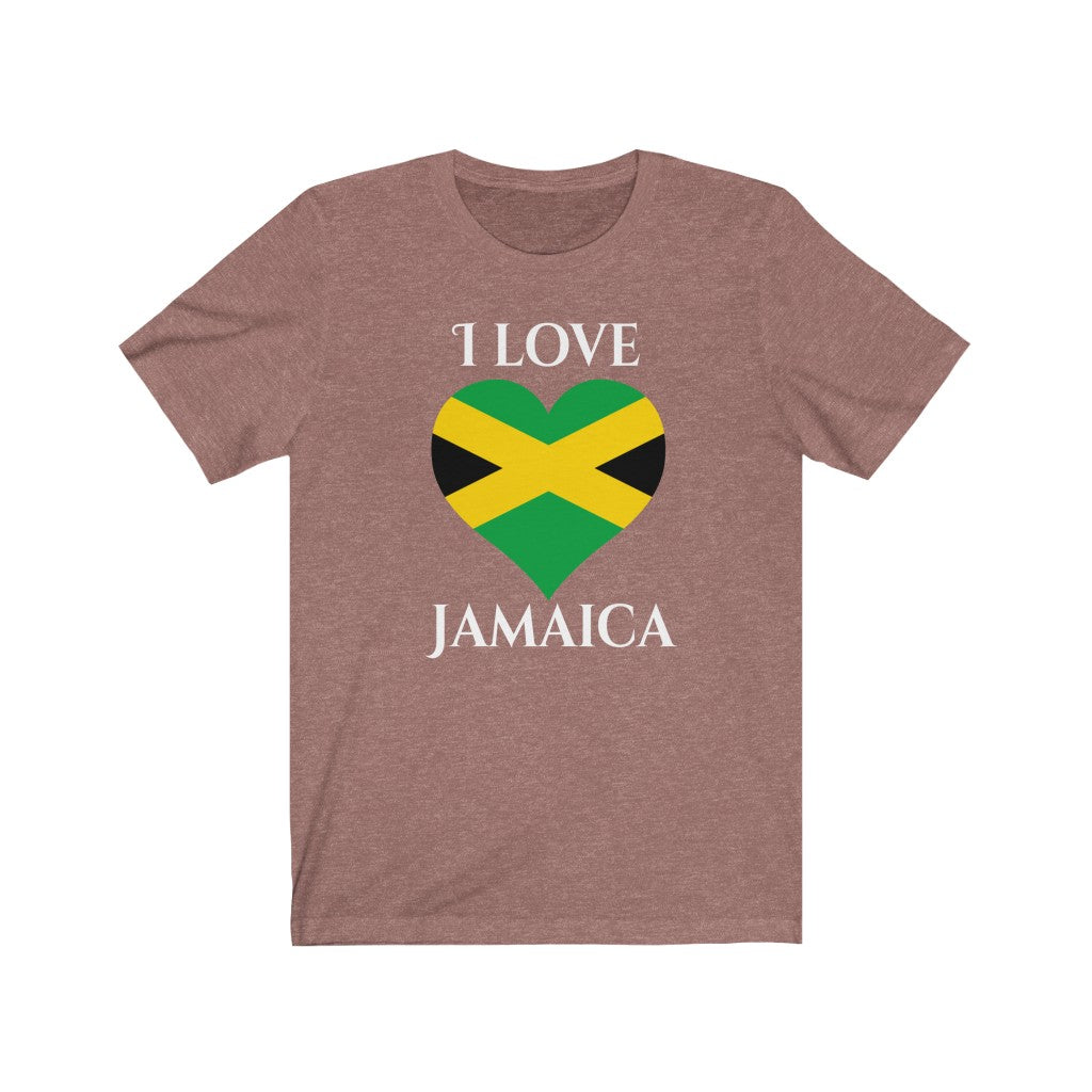 Jamaica Heart Flag Premium Tee 2 - Unisex